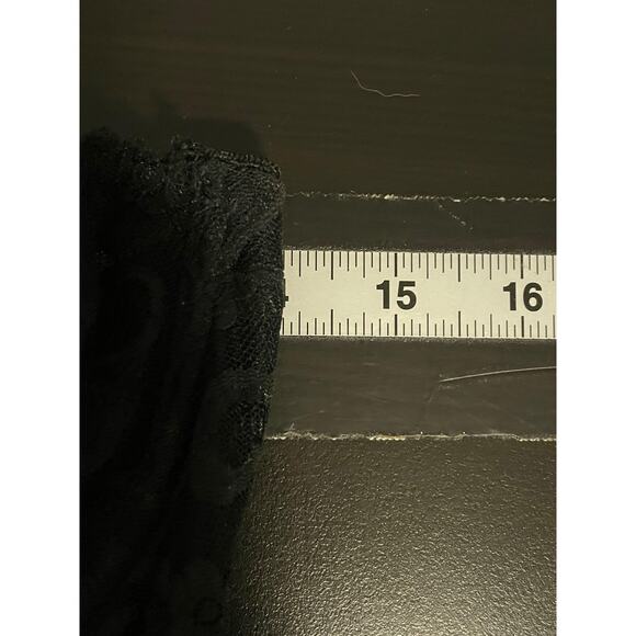 Vintage Goddess Longline Bra Bustier Womens 36DD Black Lace Strapless USA 688 - Picture 5 of 7